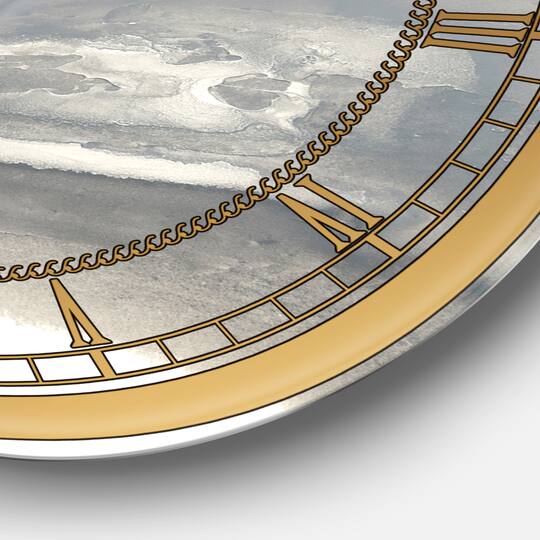 Designart 'Gold Glamour Direction Ii Glam Wall Clock